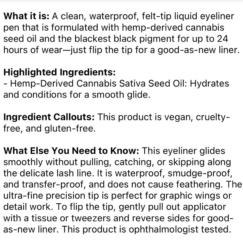 🌿 MILK MAKEUP KUSH Liquid Eyeliner